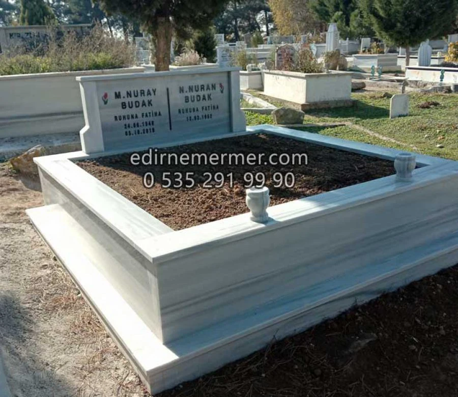 Çift Kişilik Mermer Mezar Modeli