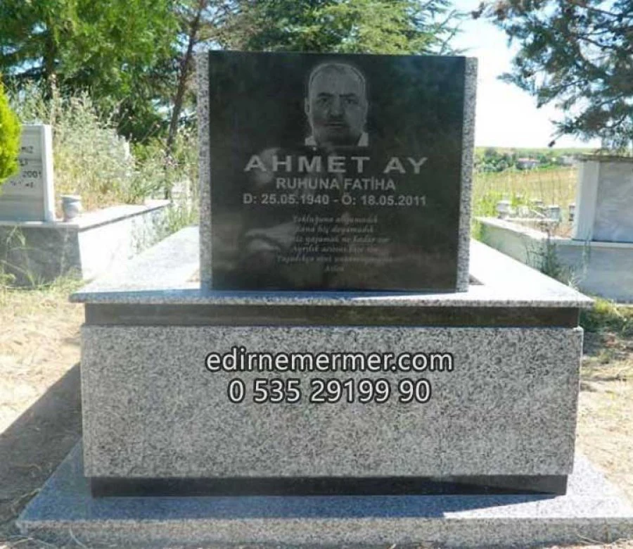 Granit Mezar Modeli: Koyu Baş Taşı
