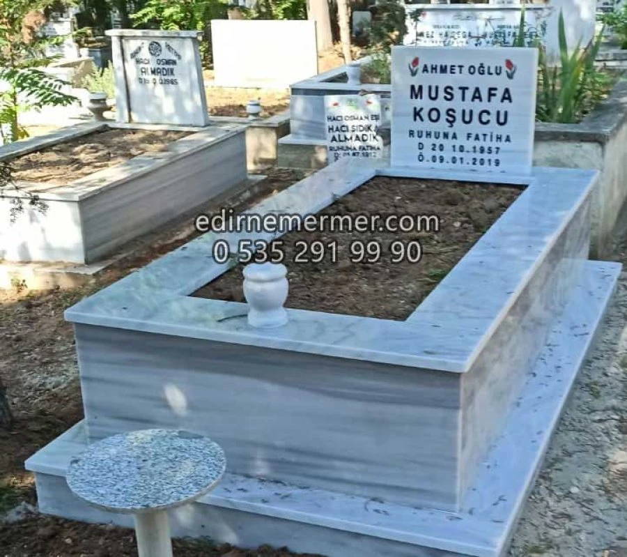 Katmanlı Çerçeveli Mermer Mezar Modeli