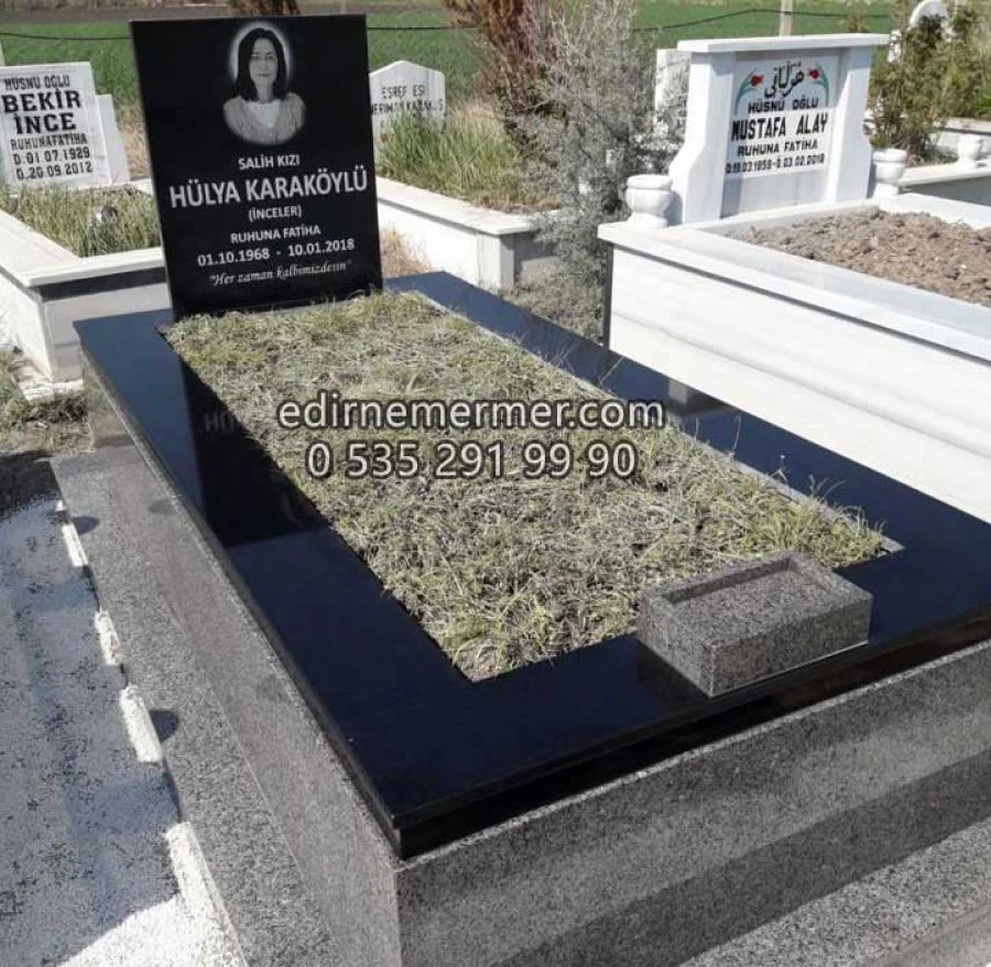 Portreli Granit Mezar Modeli